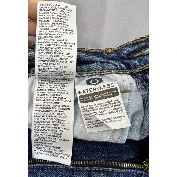 Levi's Premium 70s High Rise Flare Bottom Denim Blue‎ Jeans Women's Sz 26 - Picture 9 of 13